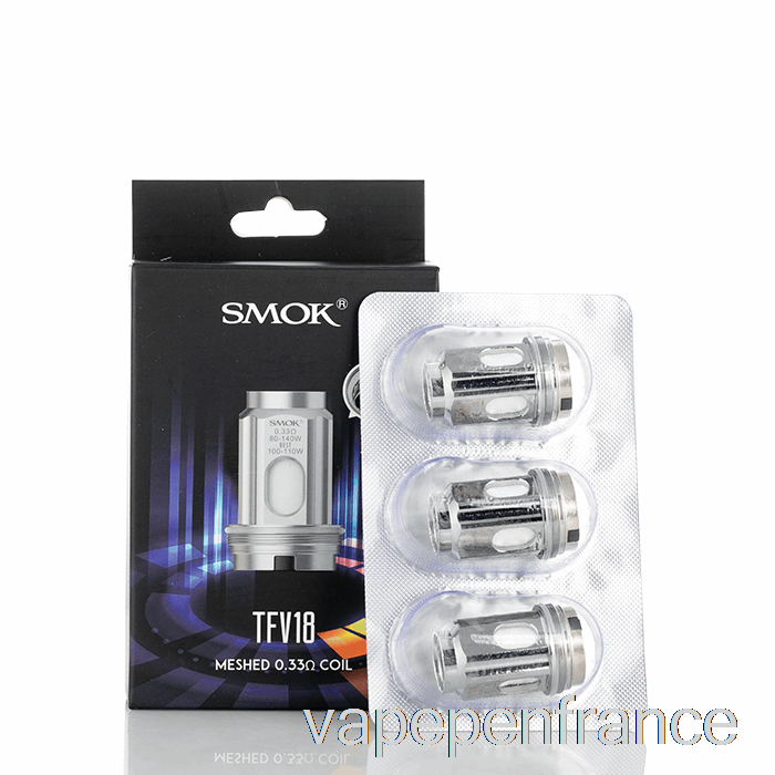 Smok Tfv18 Bobines De Remplacement 0,15ohm Bobines à Double Maille Stylo Vape